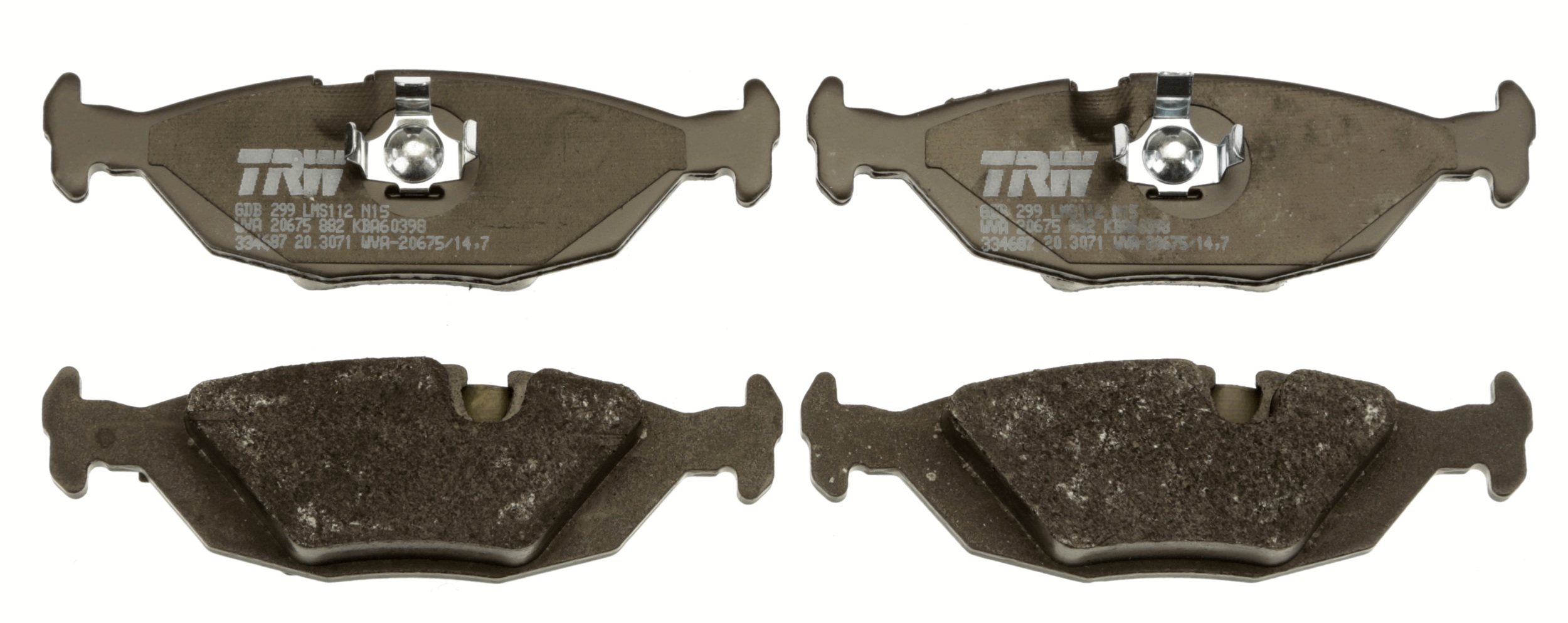 Placute frana TRW GDB299