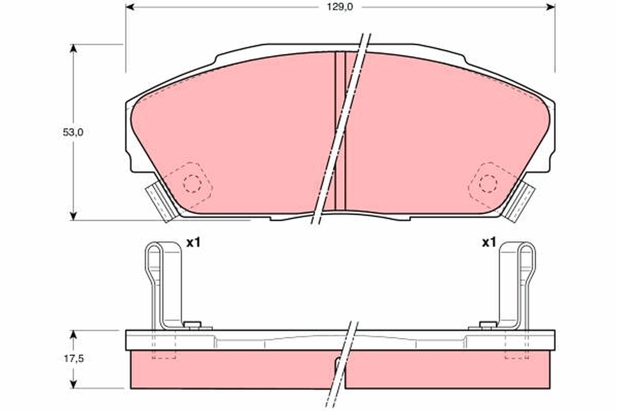 Placute frana TRW GDB3034