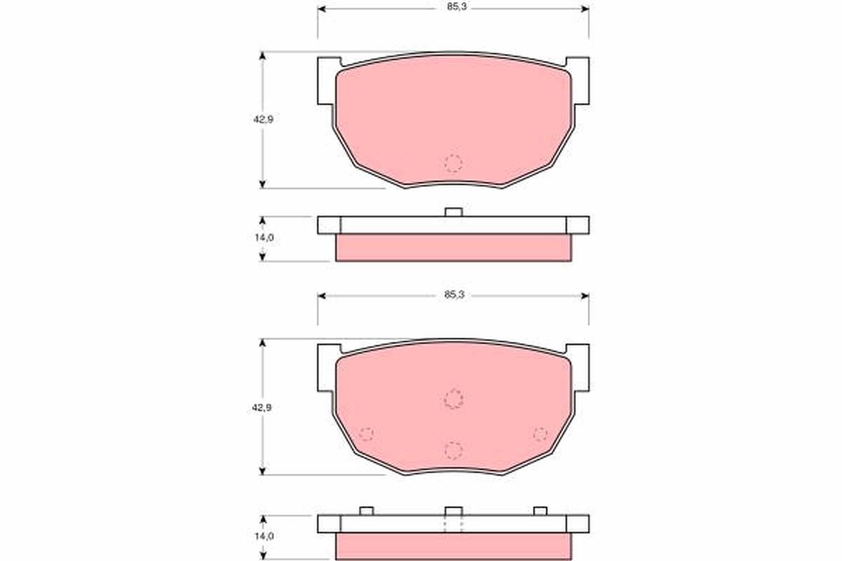 Placute frana TRW GDB306