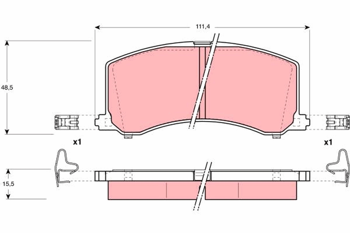 Placute frana TRW GDB3091