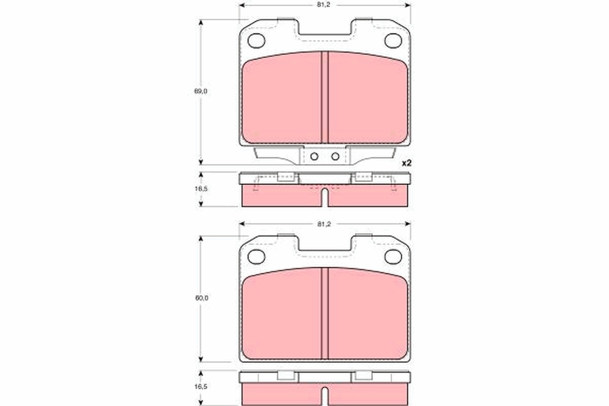 Placute frana TRW GDB3104