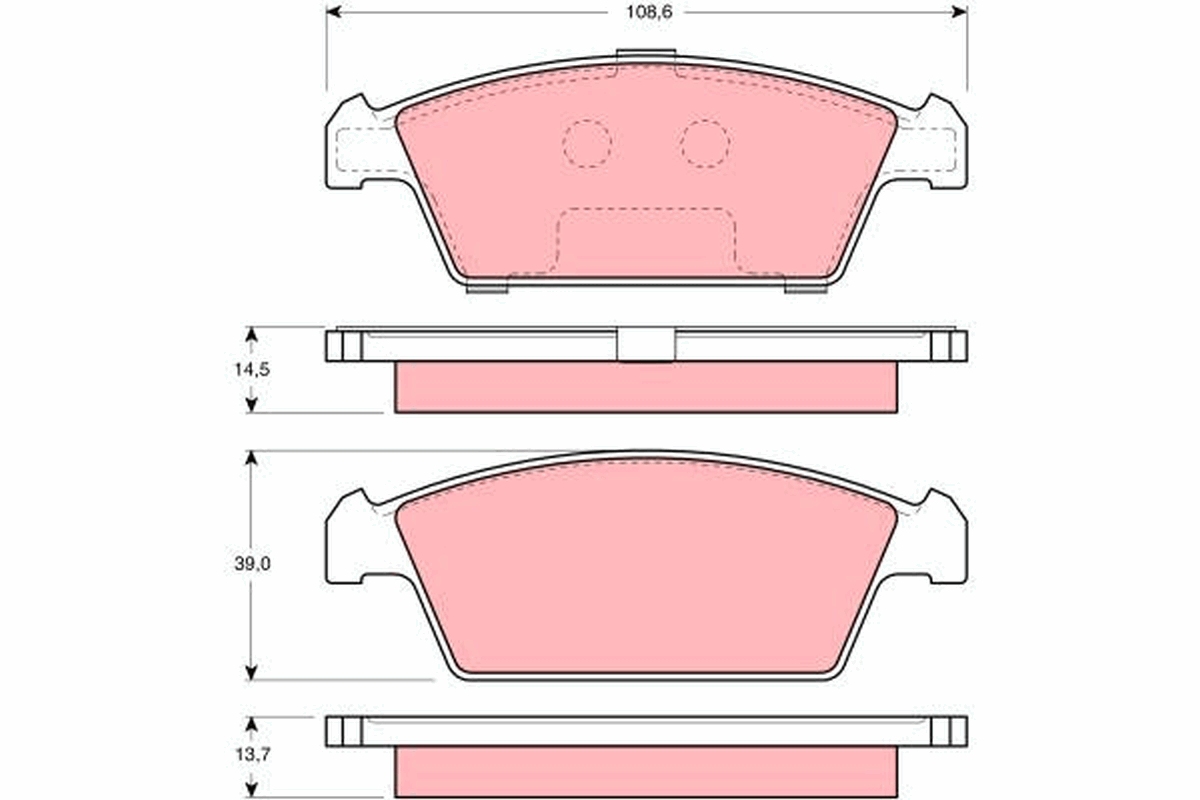 Placute frana TRW GDB3108