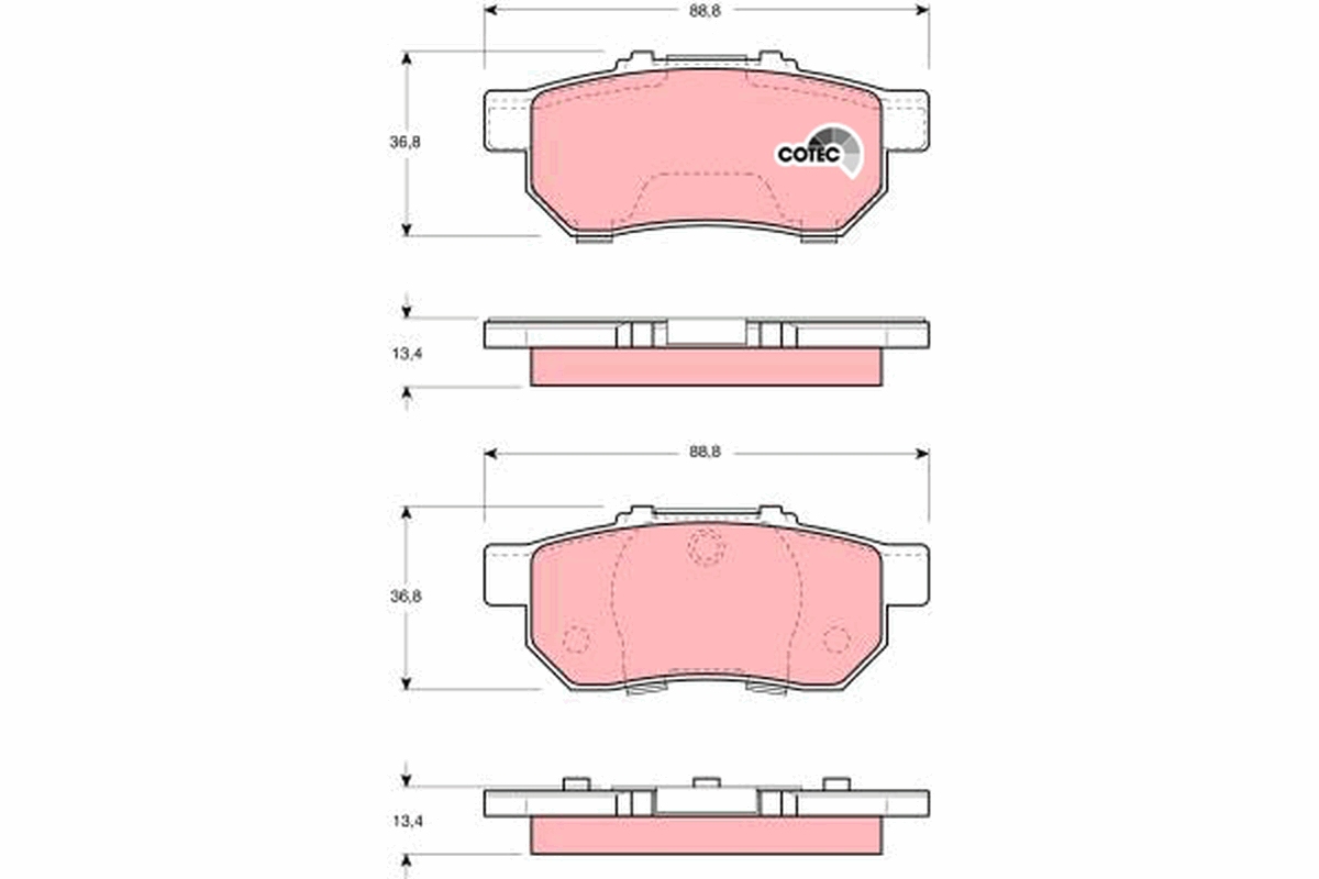 Placute frana TRW GDB3113