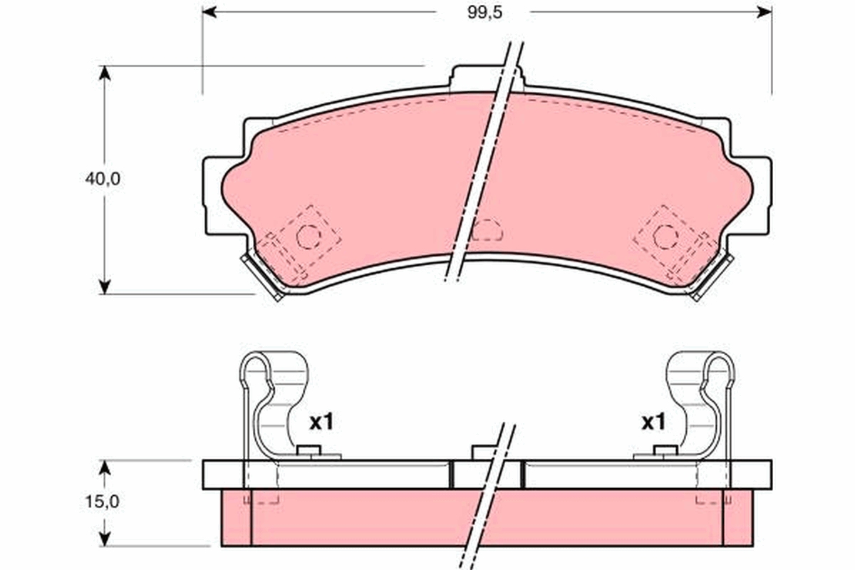 Placute frana TRW GDB3115