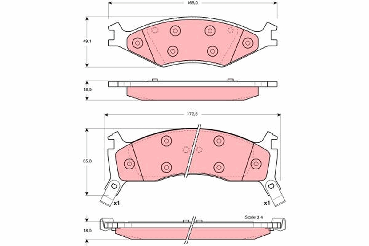 Placute frana TRW GDB3123