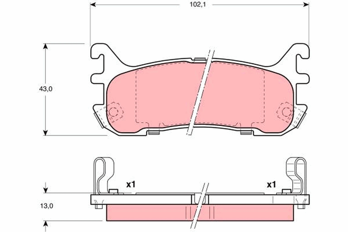 Placute frana TRW GDB3129