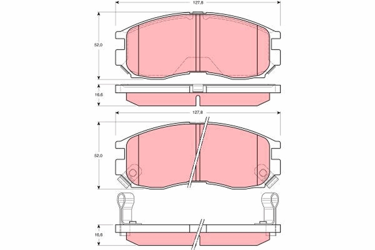 Placute frana TRW GDB3133