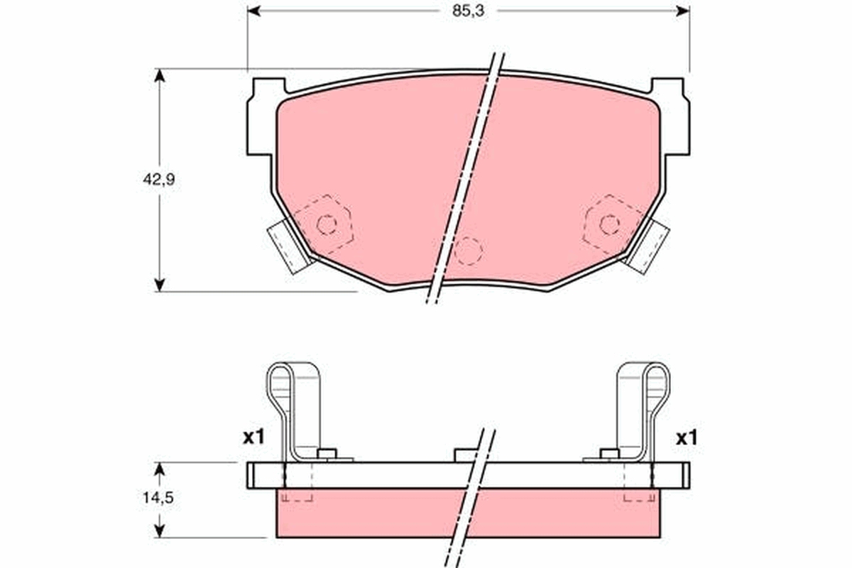 Placute frana TRW GDB3143