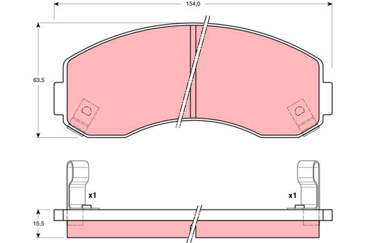 Placute frana TRW GDB3145