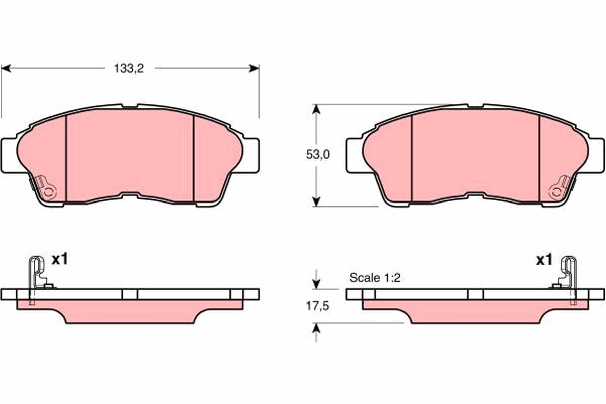 Placute frana TRW GDB3147