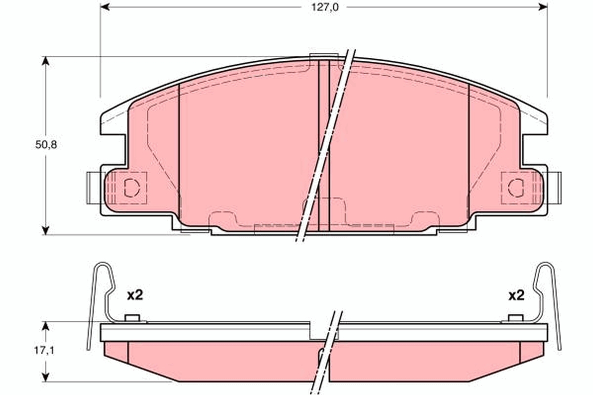 Placute frana TRW GDB3161