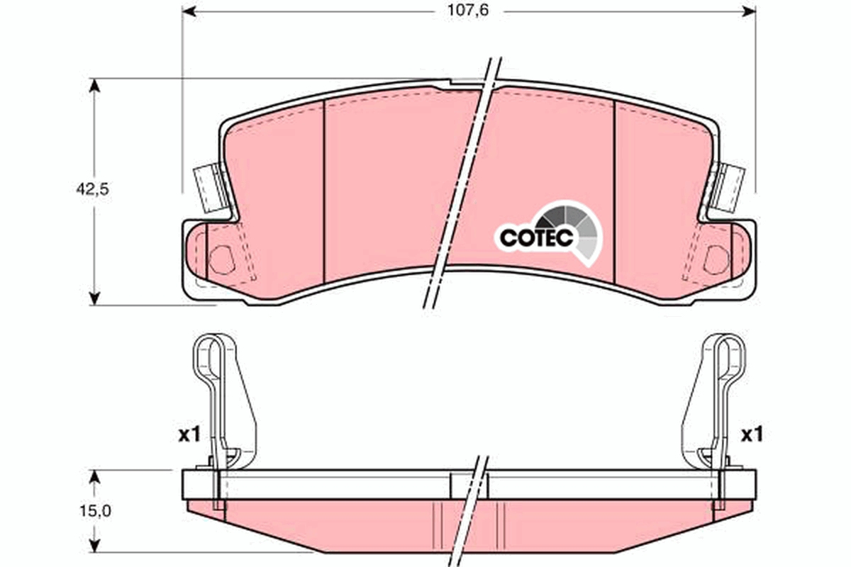 Placute frana TRW GDB3164