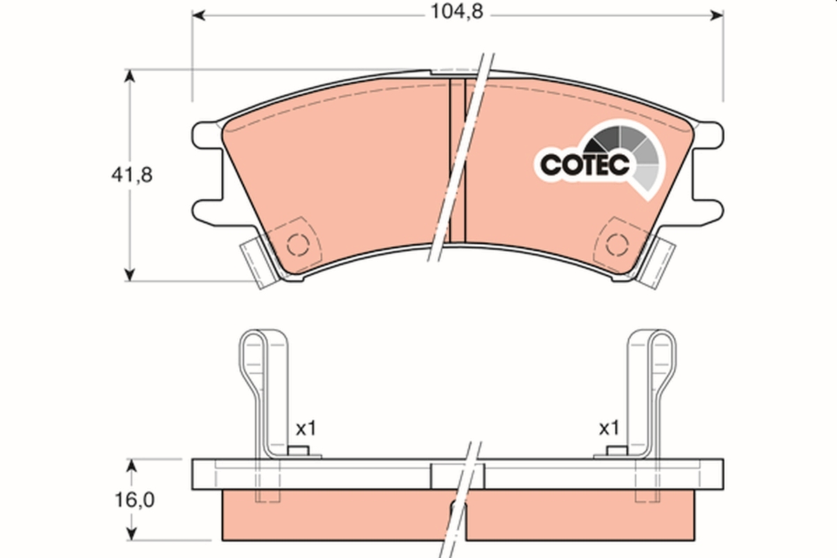 Placute frana TRW GDB3165