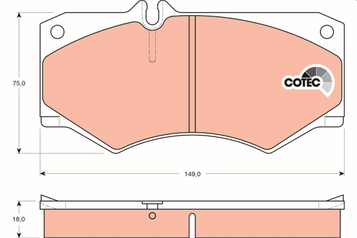 Placute frana TRW GDB317