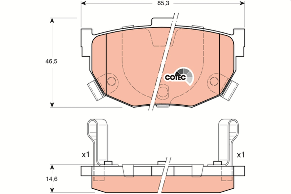 Placute frana TRW GDB3170