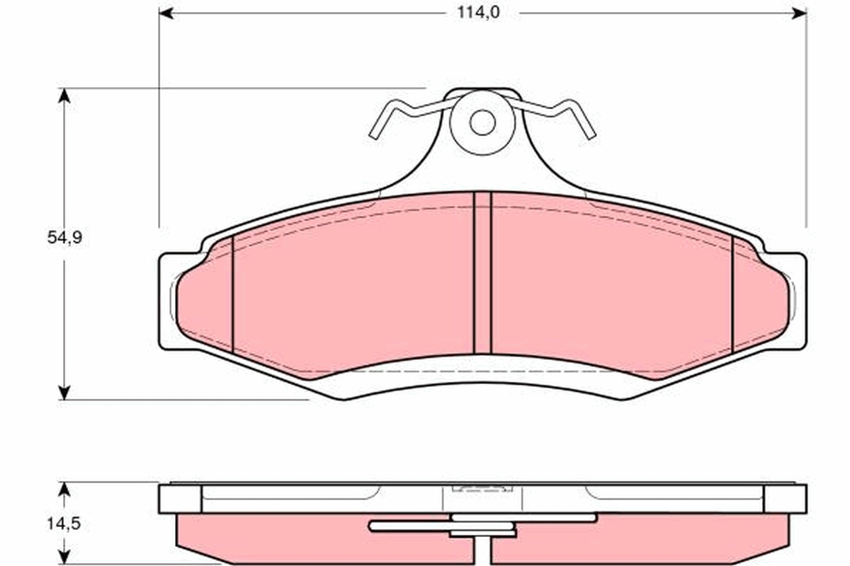 Placute frana TRW GDB3172
