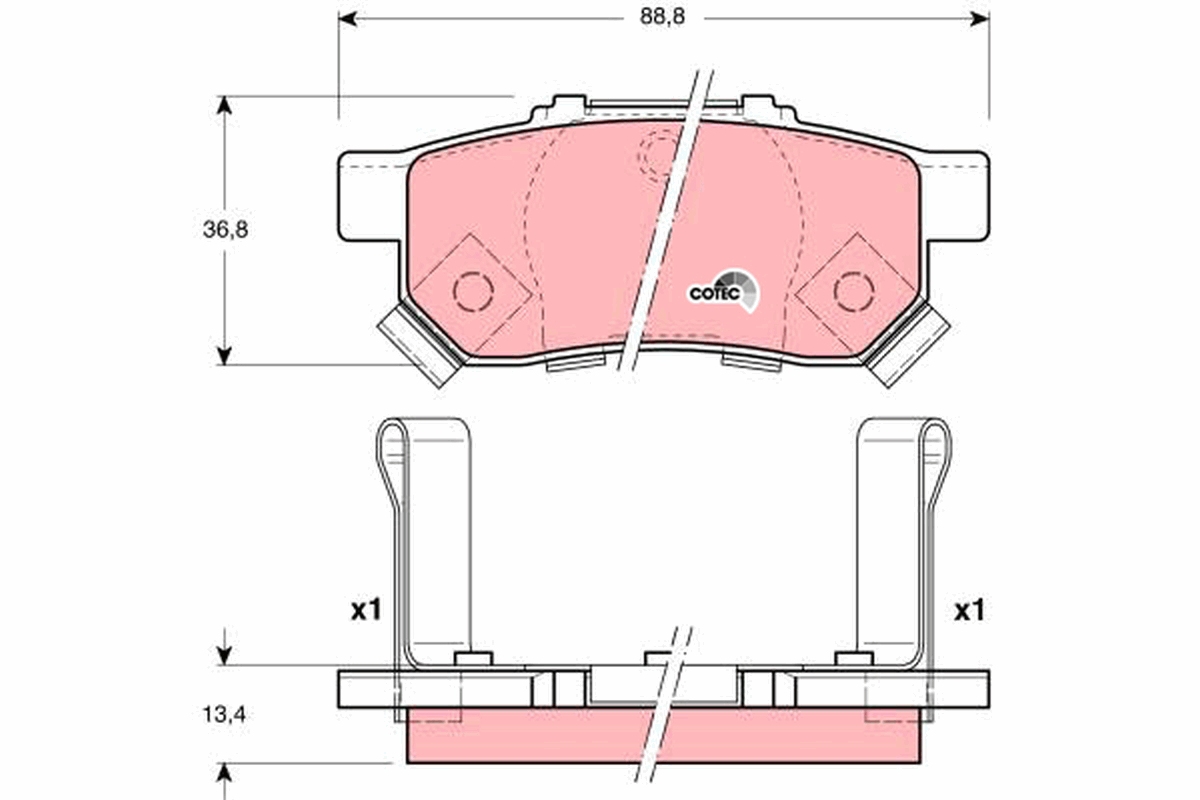 Placute frana TRW GDB3174