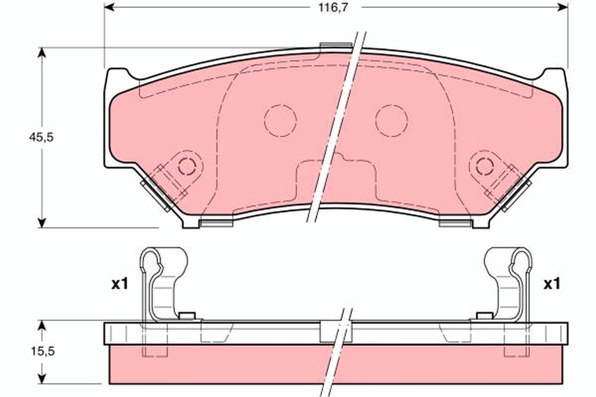 Placute frana TRW GDB3182