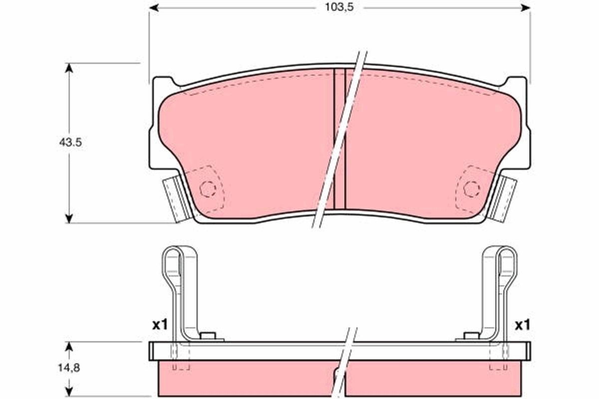Placute frana TRW GDB3183