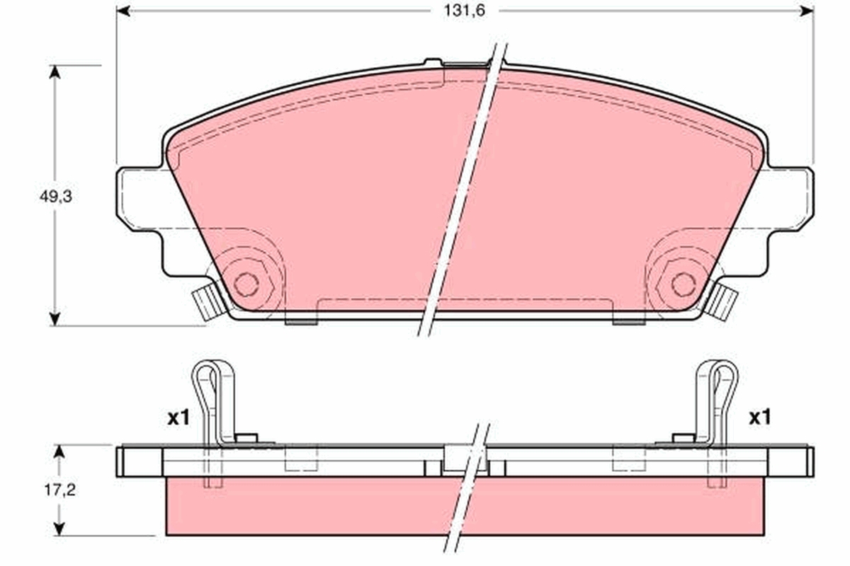 Placute frana TRW GDB3189