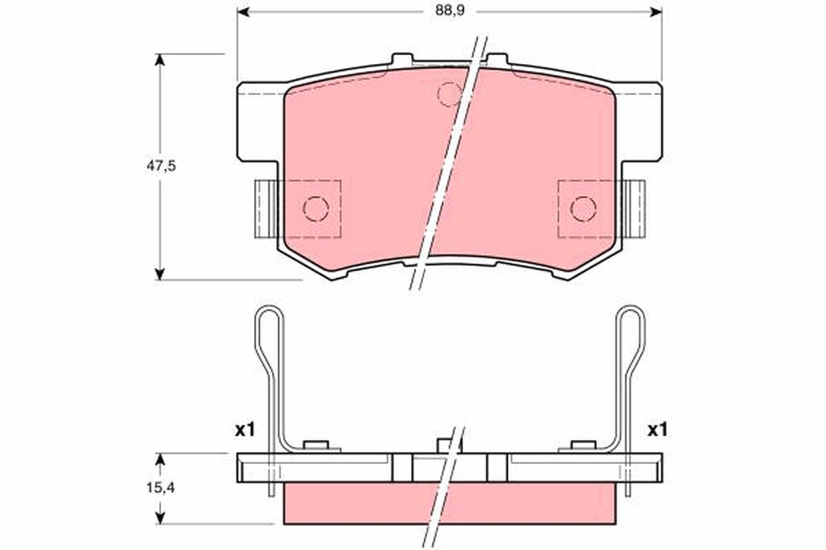 Placute frana TRW GDB3191
