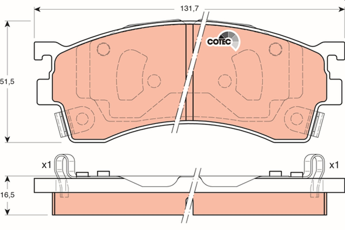 Placute frana TRW GDB3192