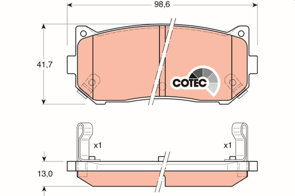 Placute frana TRW GDB3203
