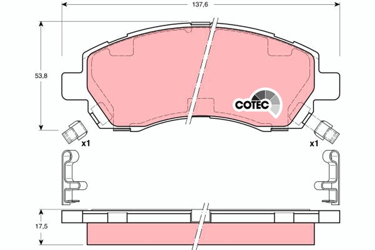 Placute frana TRW GDB3205