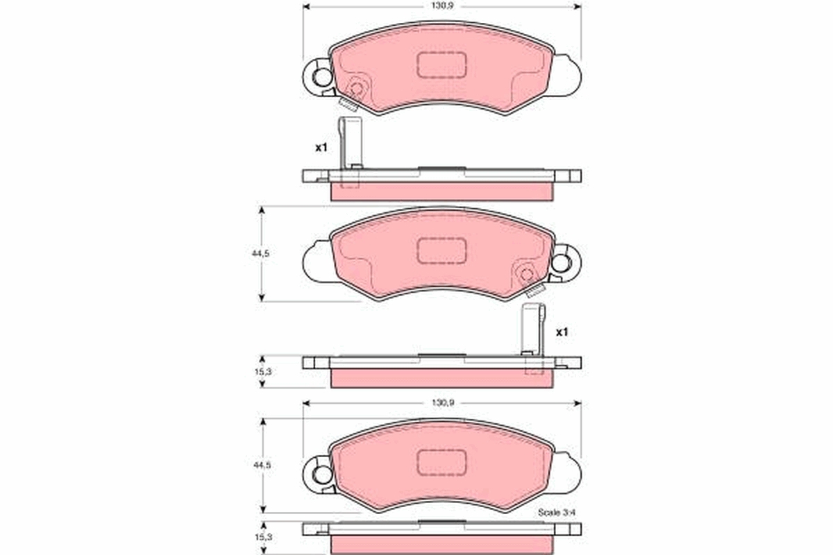 Placute frana TRW GDB3215
