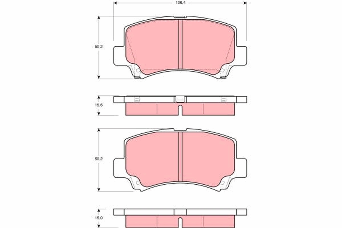 Placute frana TRW GDB3221