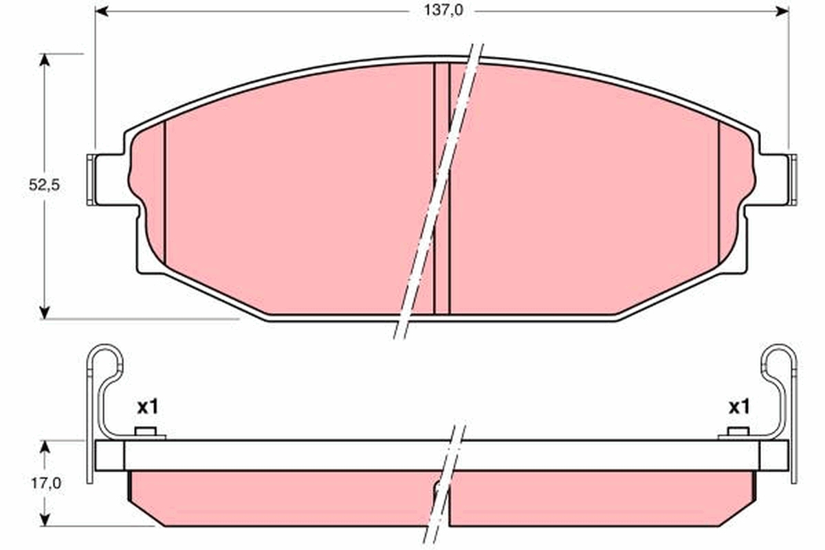 Placute frana TRW GDB3232