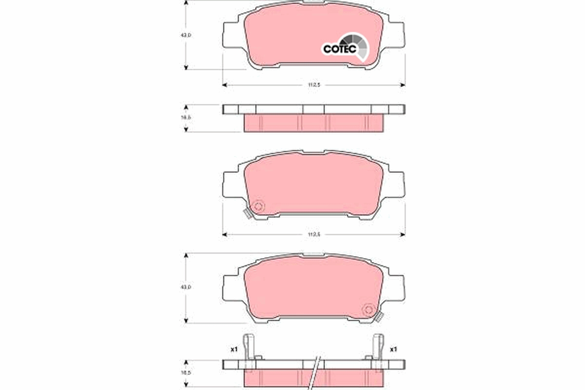 Placute frana TRW GDB3249