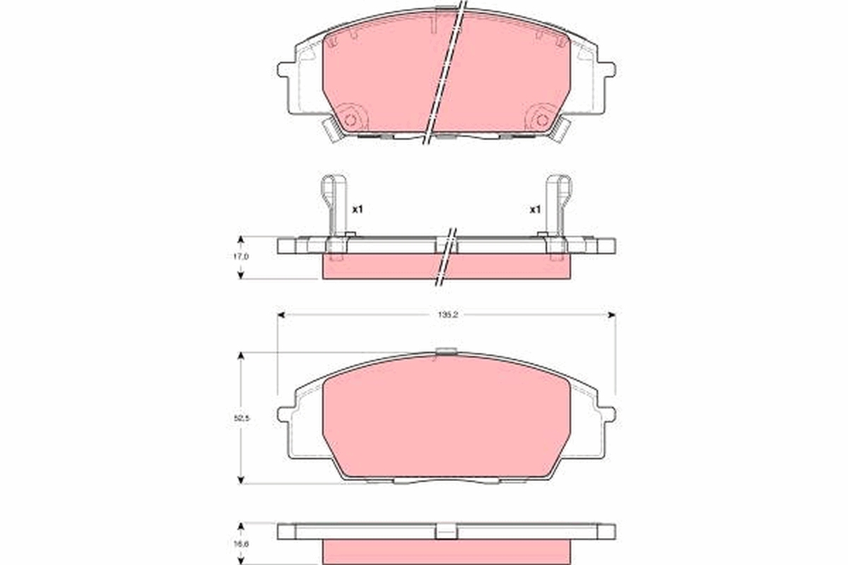 Placute frana TRW GDB3250