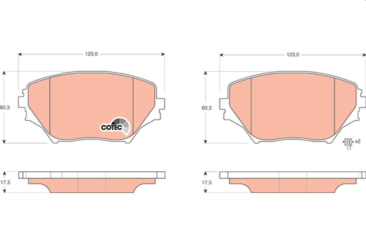 Placute frana TRW GDB3251