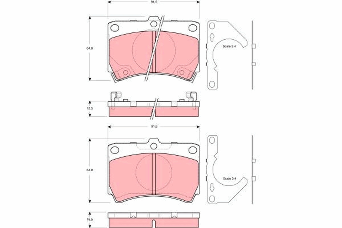 Placute frana TRW GDB3252