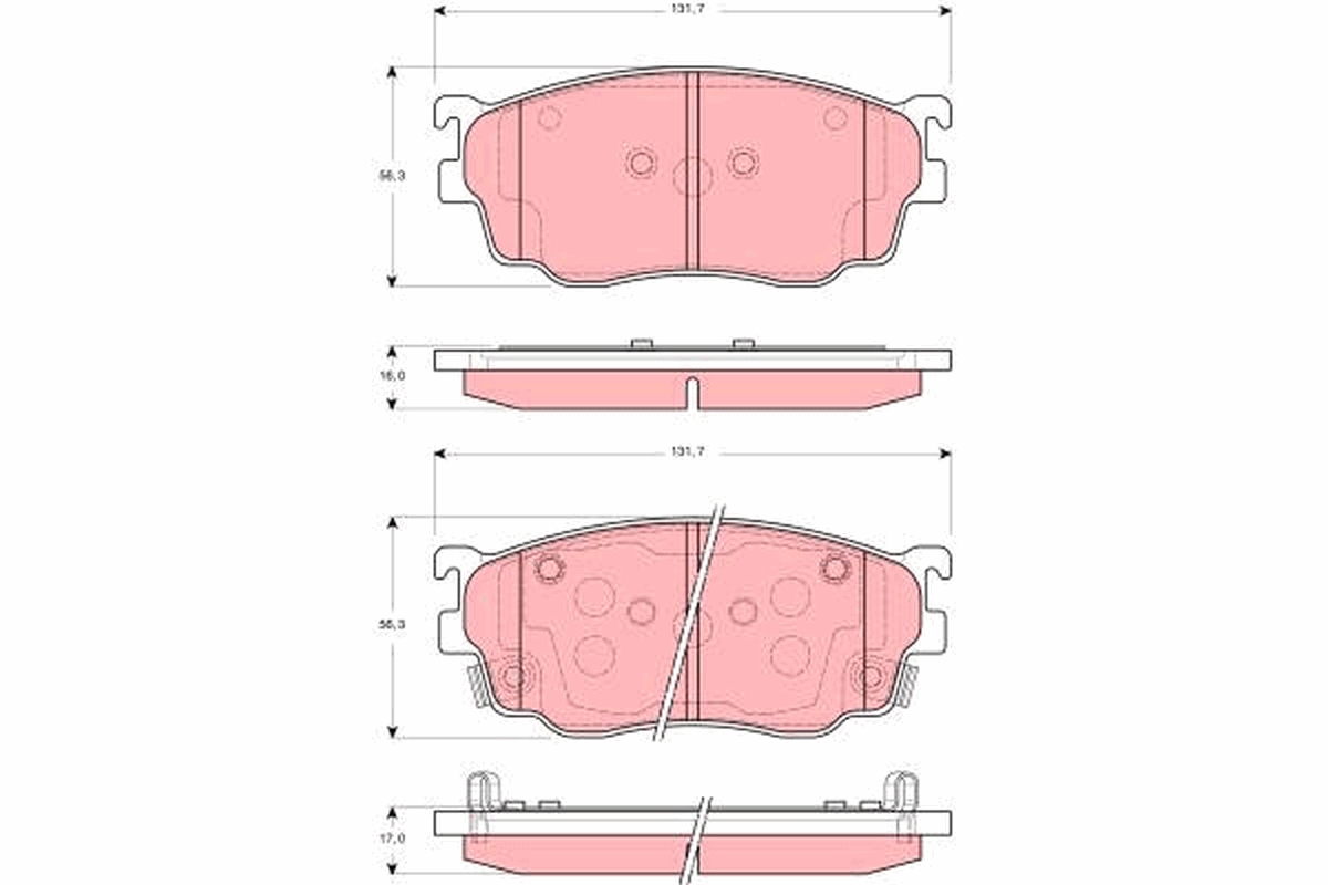 Placute frana TRW GDB3253
