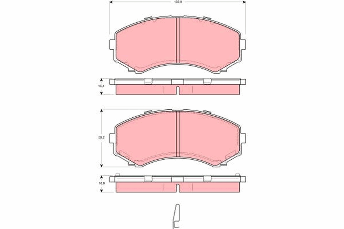 Placute frana TRW GDB3254