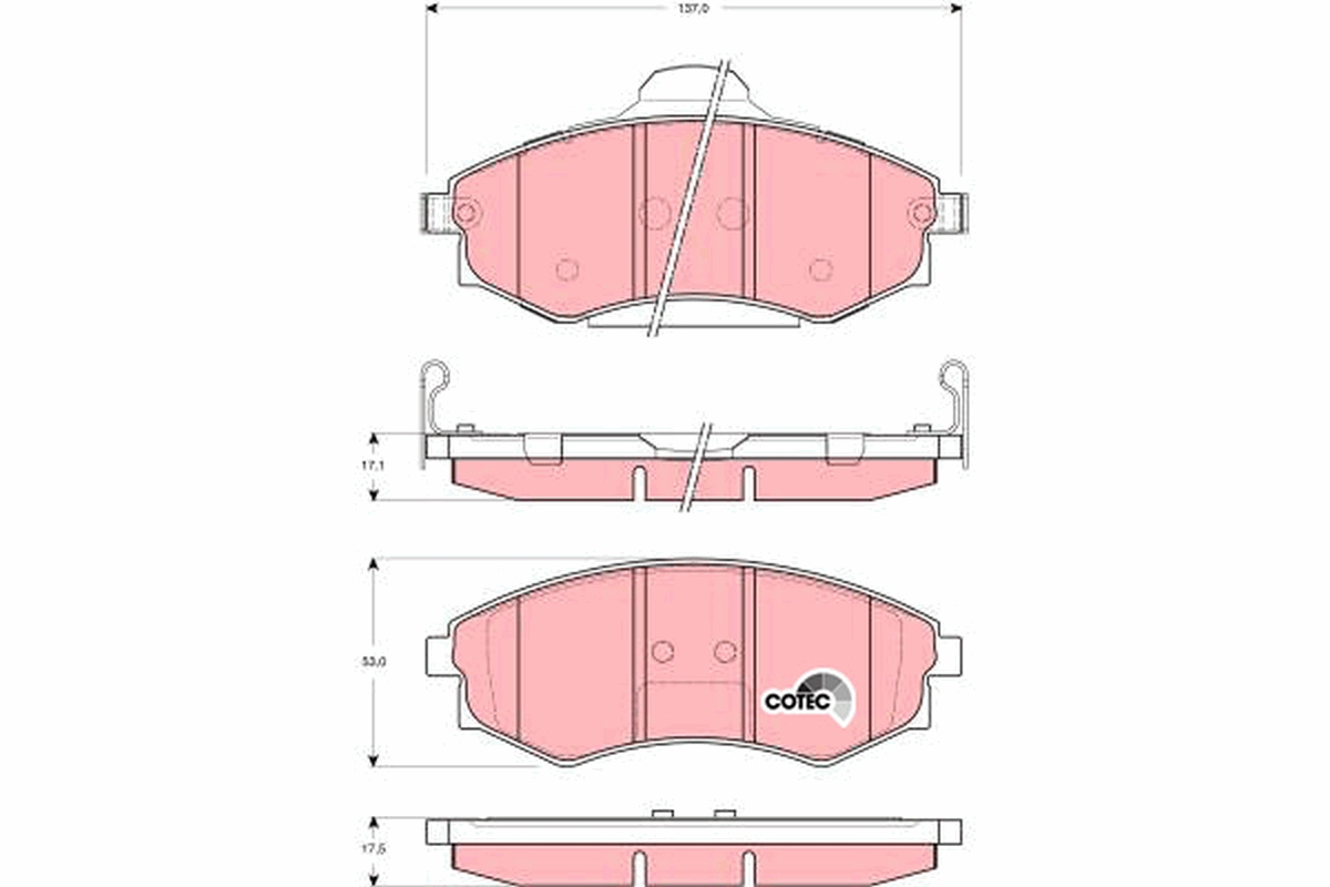 Placute frana TRW GDB3256