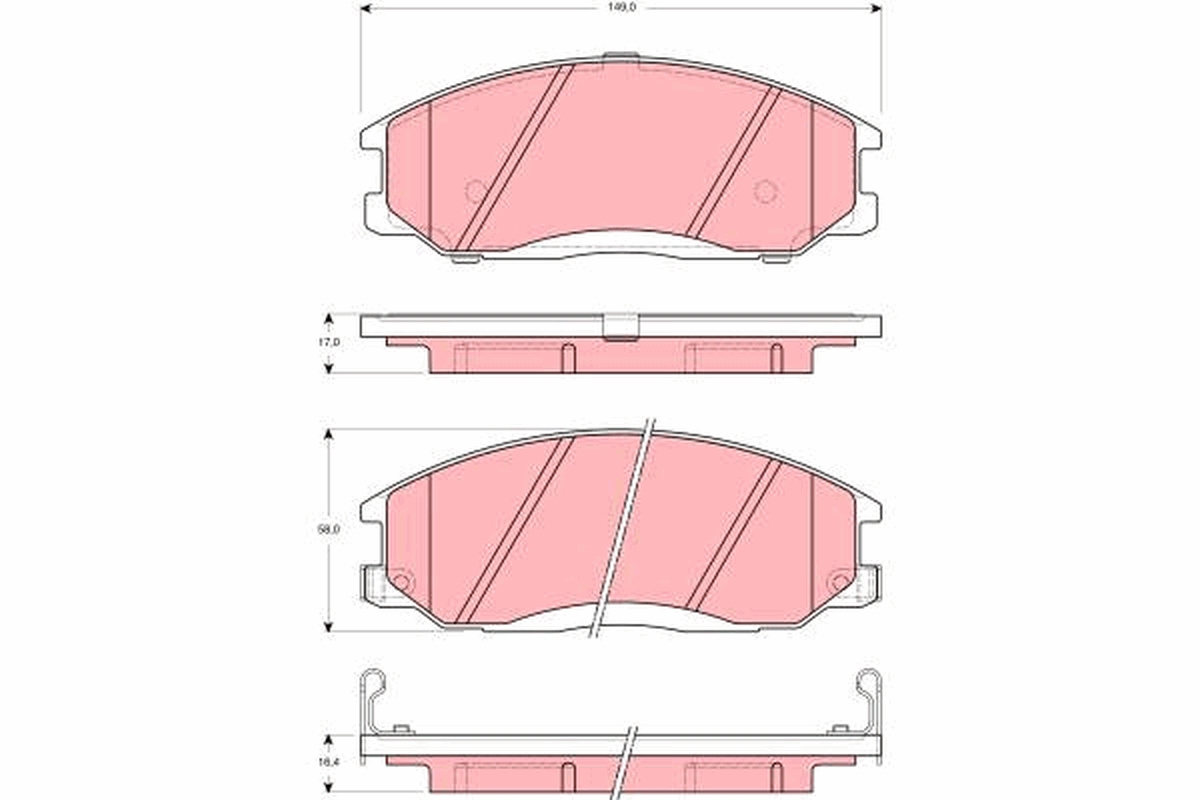 Placute frana TRW GDB3257