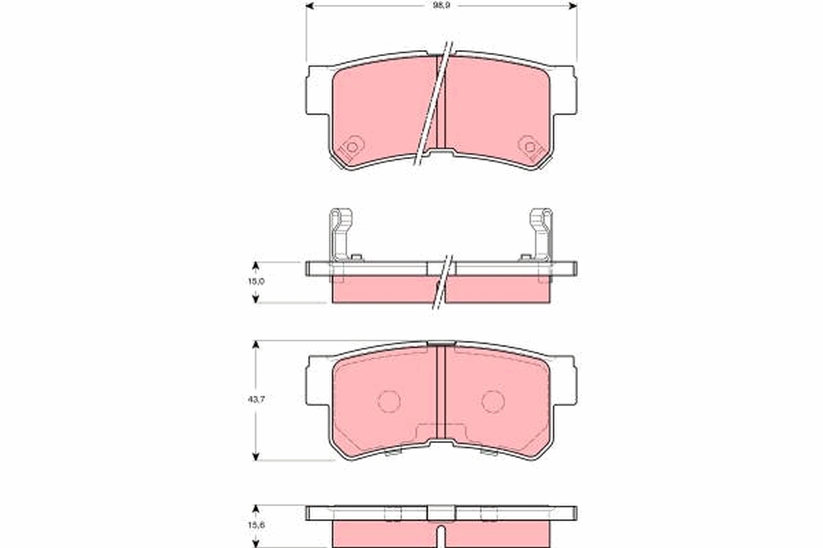 Placute frana TRW GDB3258