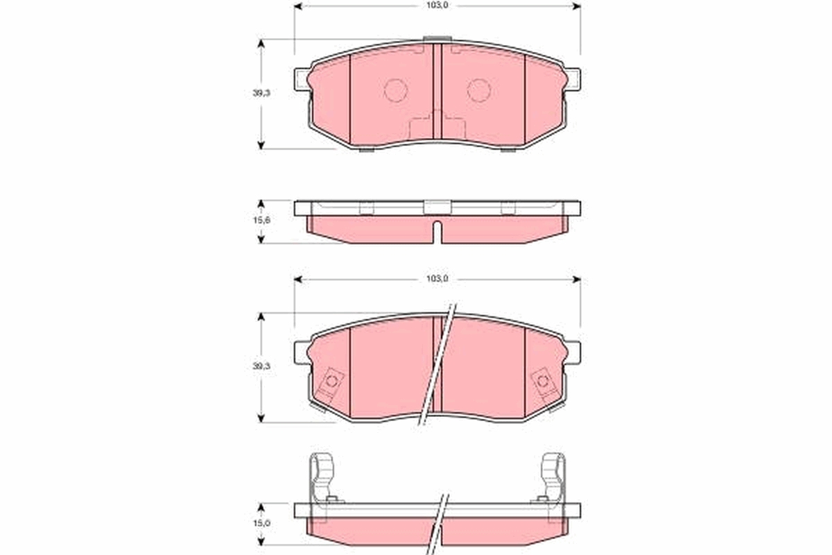 Placute frana TRW GDB3260