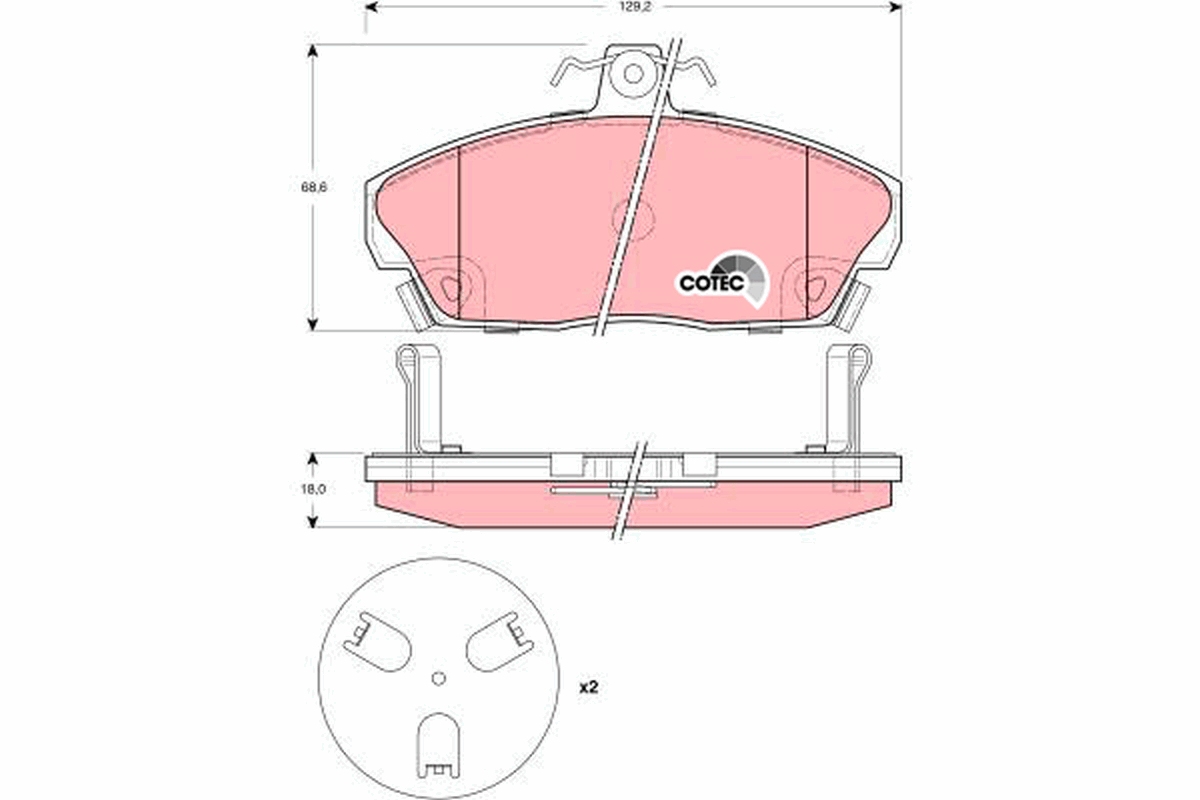 Placute frana TRW GDB3267