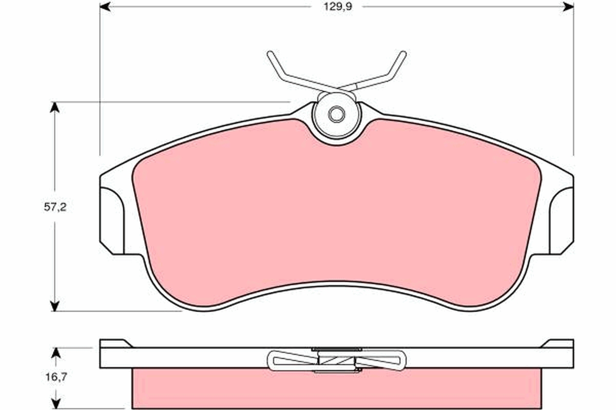 Placute frana TRW GDB3271
