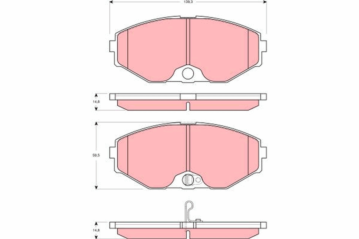 Placute frana TRW GDB3273