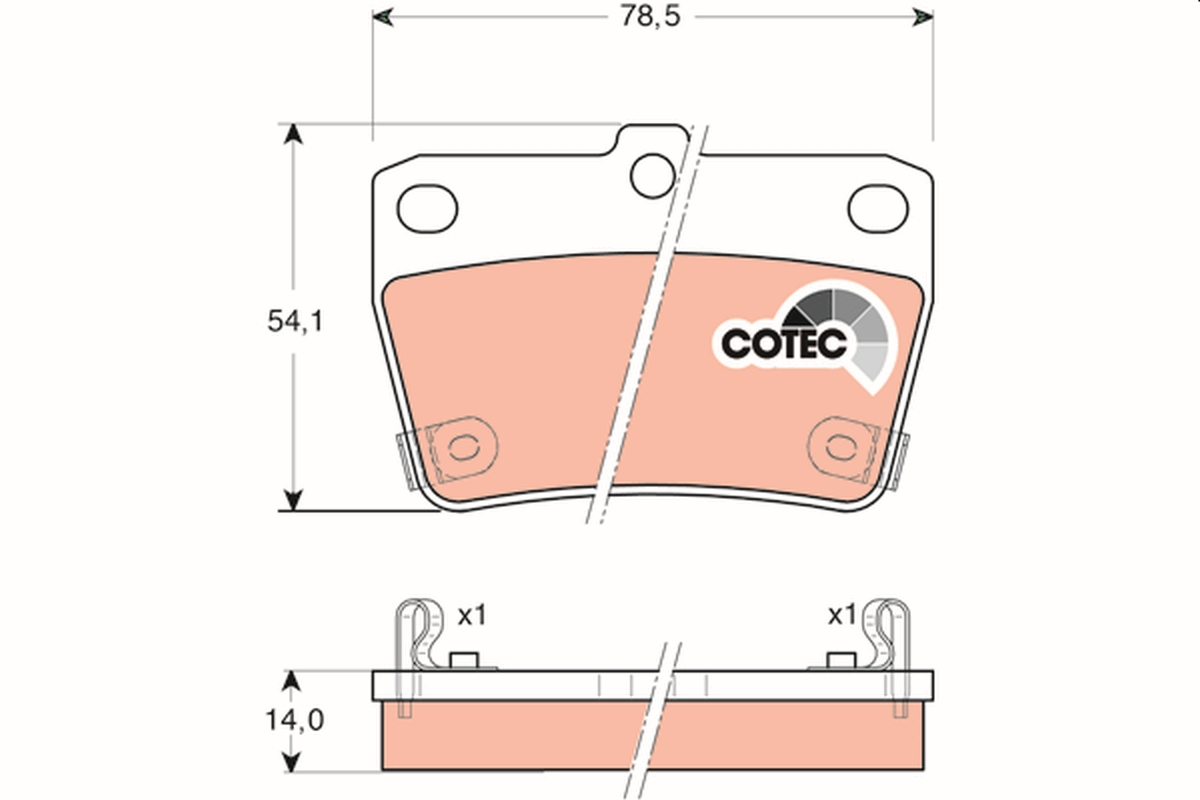 Placute frana TRW GDB3279