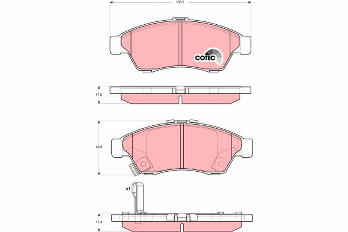 Placute frana TRW GDB3290
