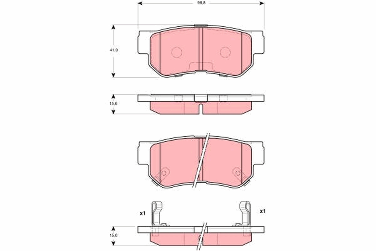 Placute frana TRW GDB3298