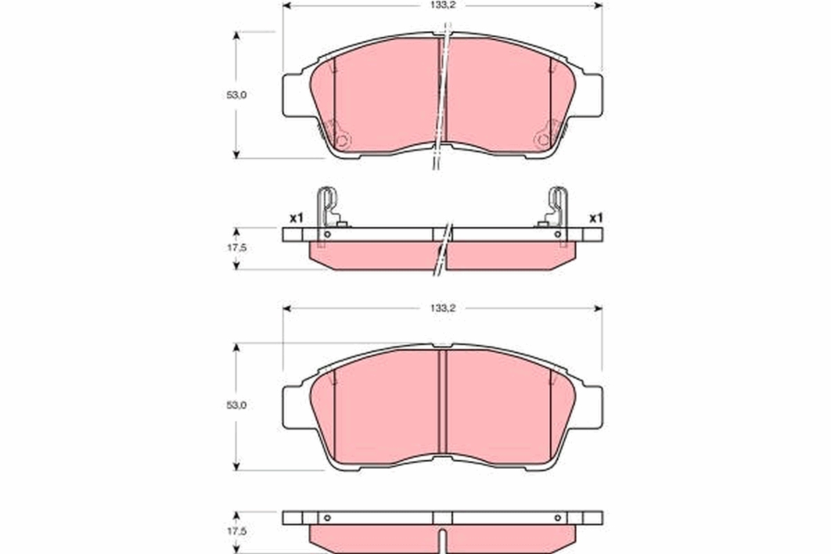 Placute frana TRW GDB3300
