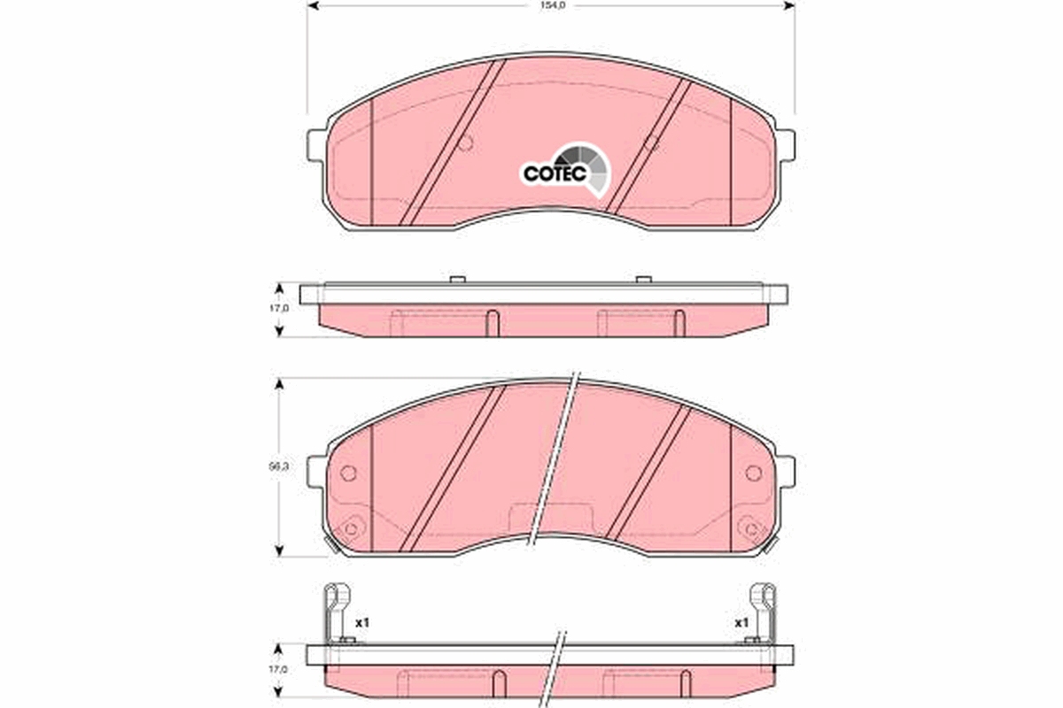 Placute frana TRW GDB3301