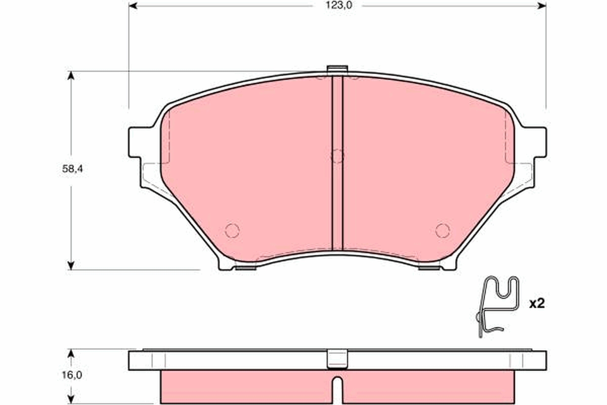 Placute frana TRW GDB3302